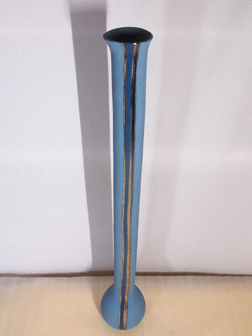 【良品】京焼/清水焼 小林正明 池坊 花器/花瓶/フラワーベース 華道具/茶道具