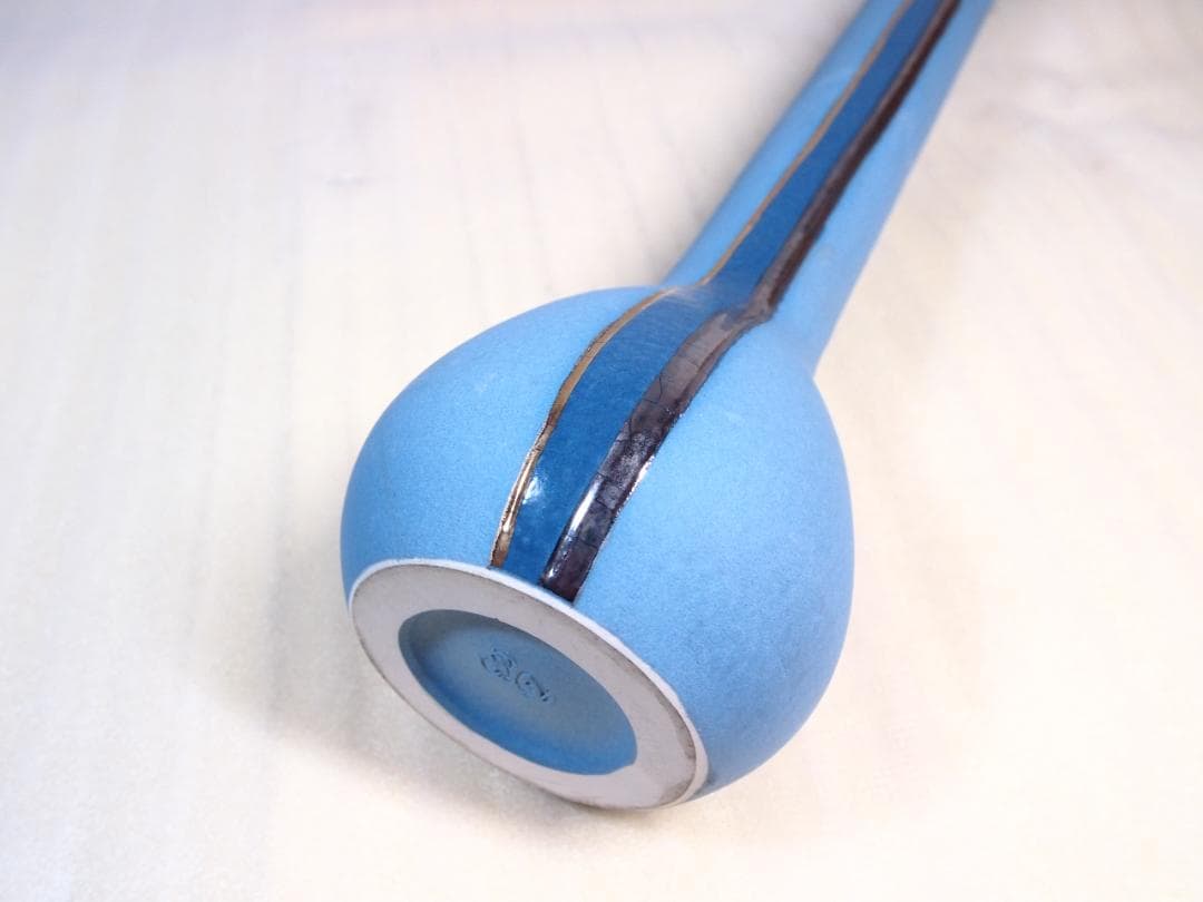 【良品】京焼/清水焼 小林正明 池坊 花器/花瓶/フラワーベース 華道具/茶道具