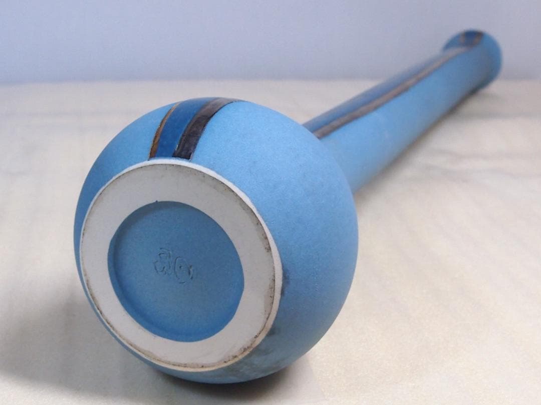 【良品】京焼/清水焼 小林正明 池坊 花器/花瓶/フラワーベース 華道具/茶道具