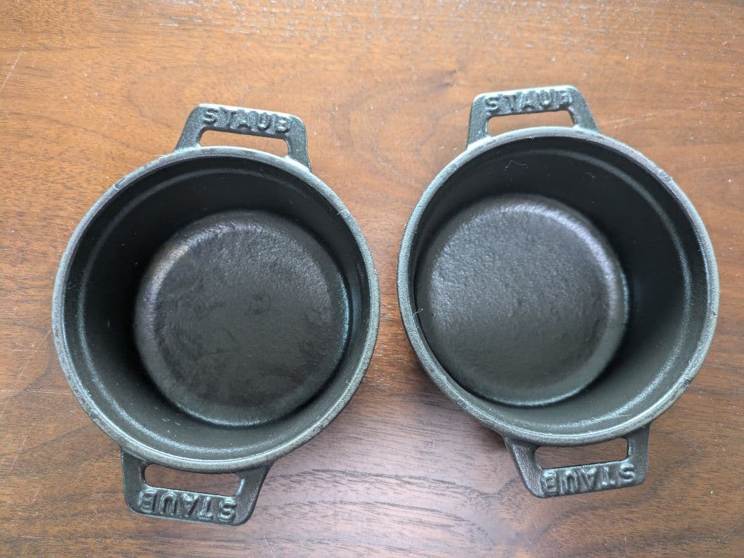 STAUB ココットラウンド 10cm 黒 2個セット