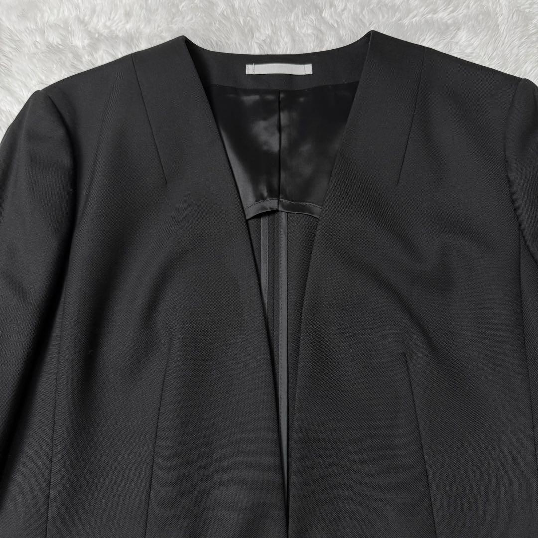 【極美品】LES MUES 大きいサイズ4L 伊ZIGNONEノーカラースーツ