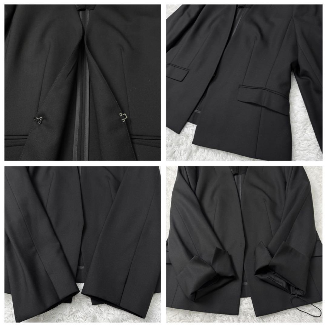 【極美品】LES MUES 大きいサイズ4L 伊ZIGNONEノーカラースーツ