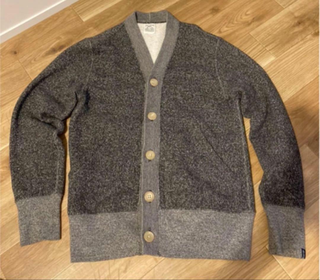 美品LOOPWHEELER ループウィラー　カーディガン