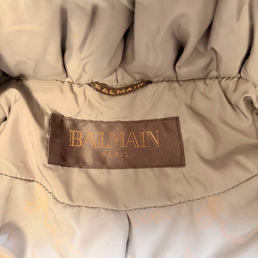 バルマン ブルーフォックスファー ダウンコート Aライン M 3way