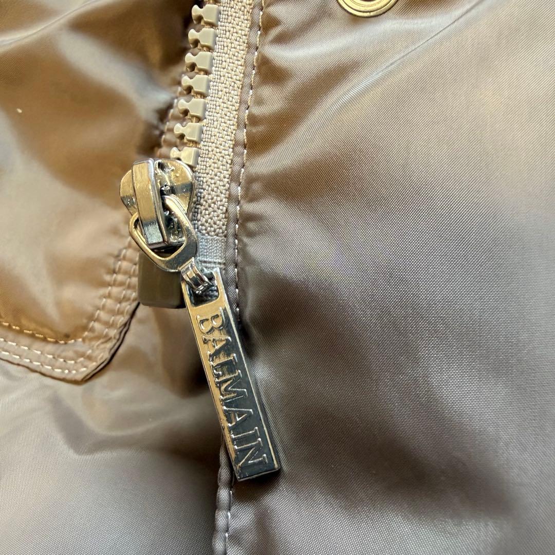 バルマン ブルーフォックスファー ダウンコート Aライン M 3way