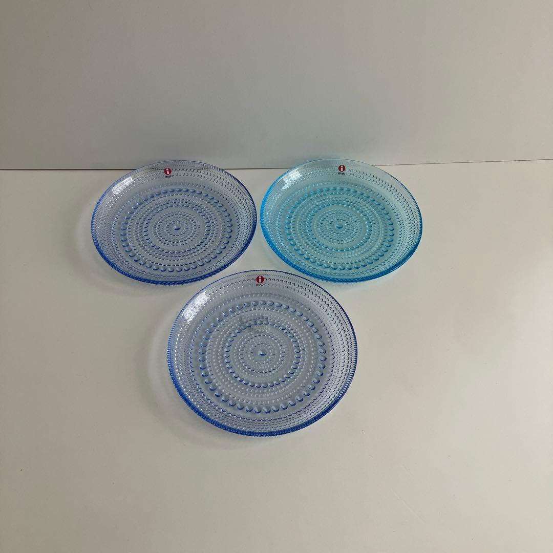 イッタラ　カステヘルミ　17cmアクア　２枚　ライトブルー１枚　計３枚