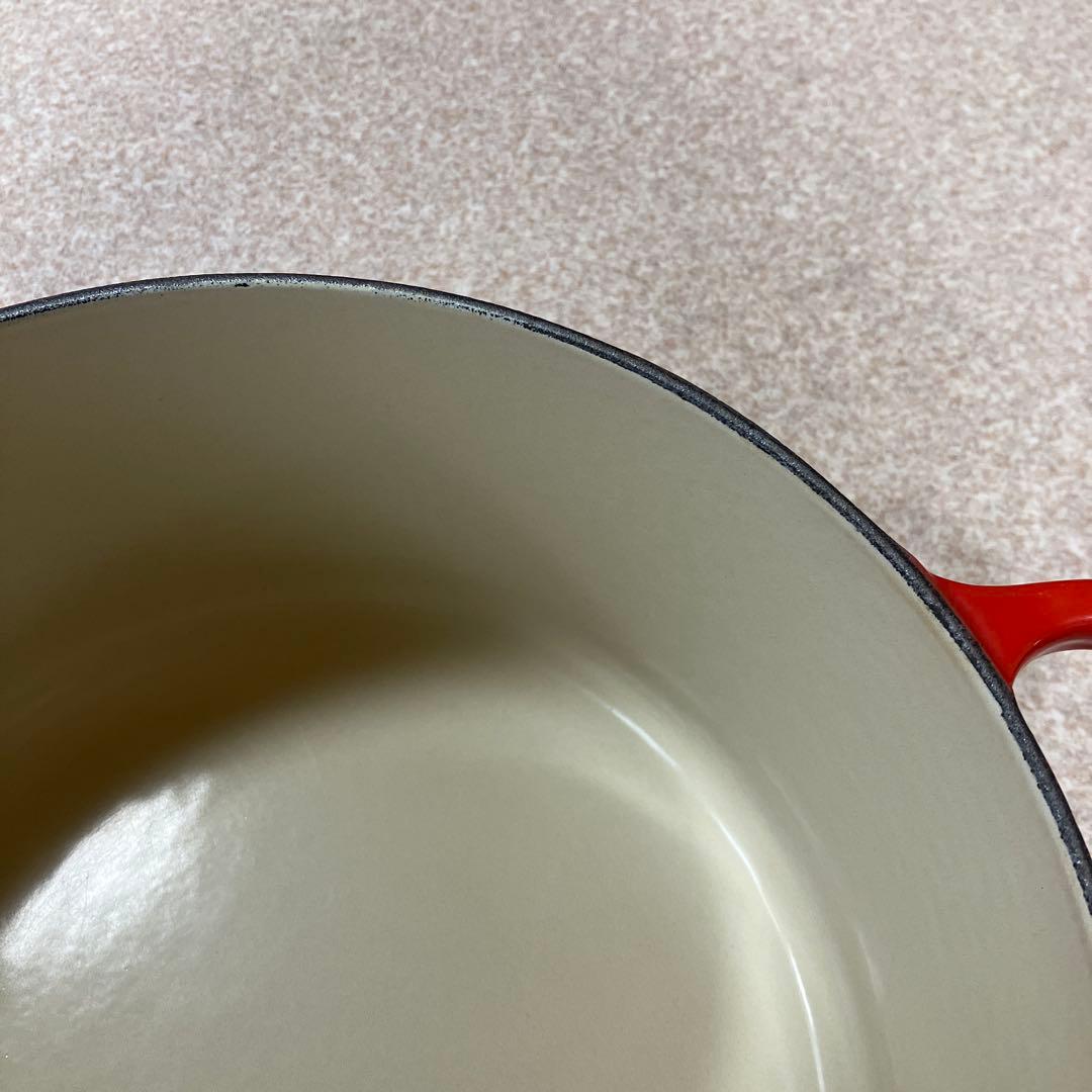 LE CREUSET ルクルーゼ　両手鍋 レッド　24cm