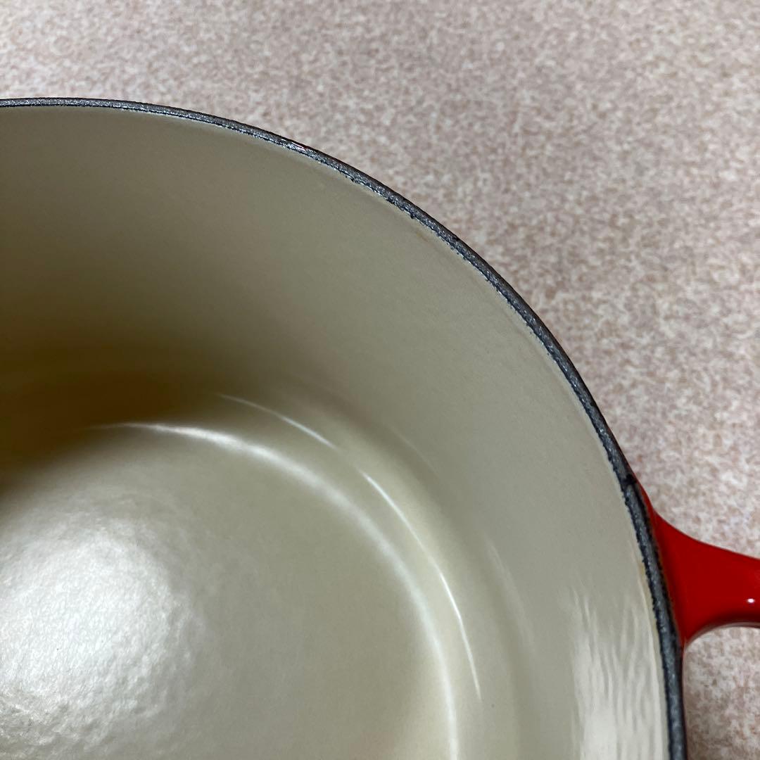 LE CREUSET ルクルーゼ　両手鍋 レッド　24cm