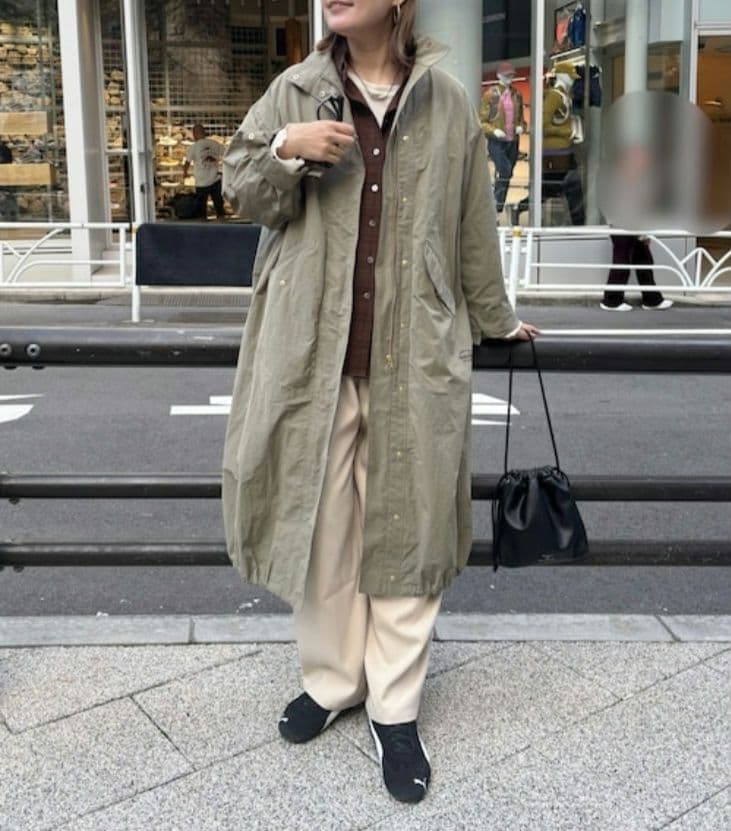 ピュアルセシン 新品 マルチウェイモッズコート レディース カーキ