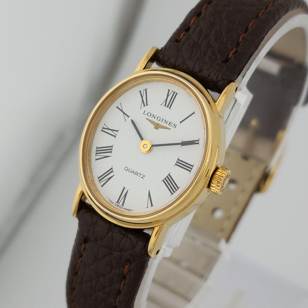 ​【極美品・電池交換済】LONGINES ロンジン 新品ベルト 純正尾錠 稼働品