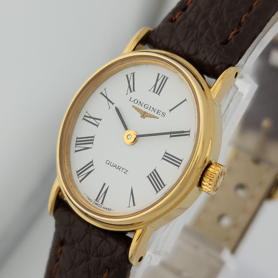 ​【極美品・電池交換済】LONGINES ロンジン 新品ベルト 純正尾錠 稼働品