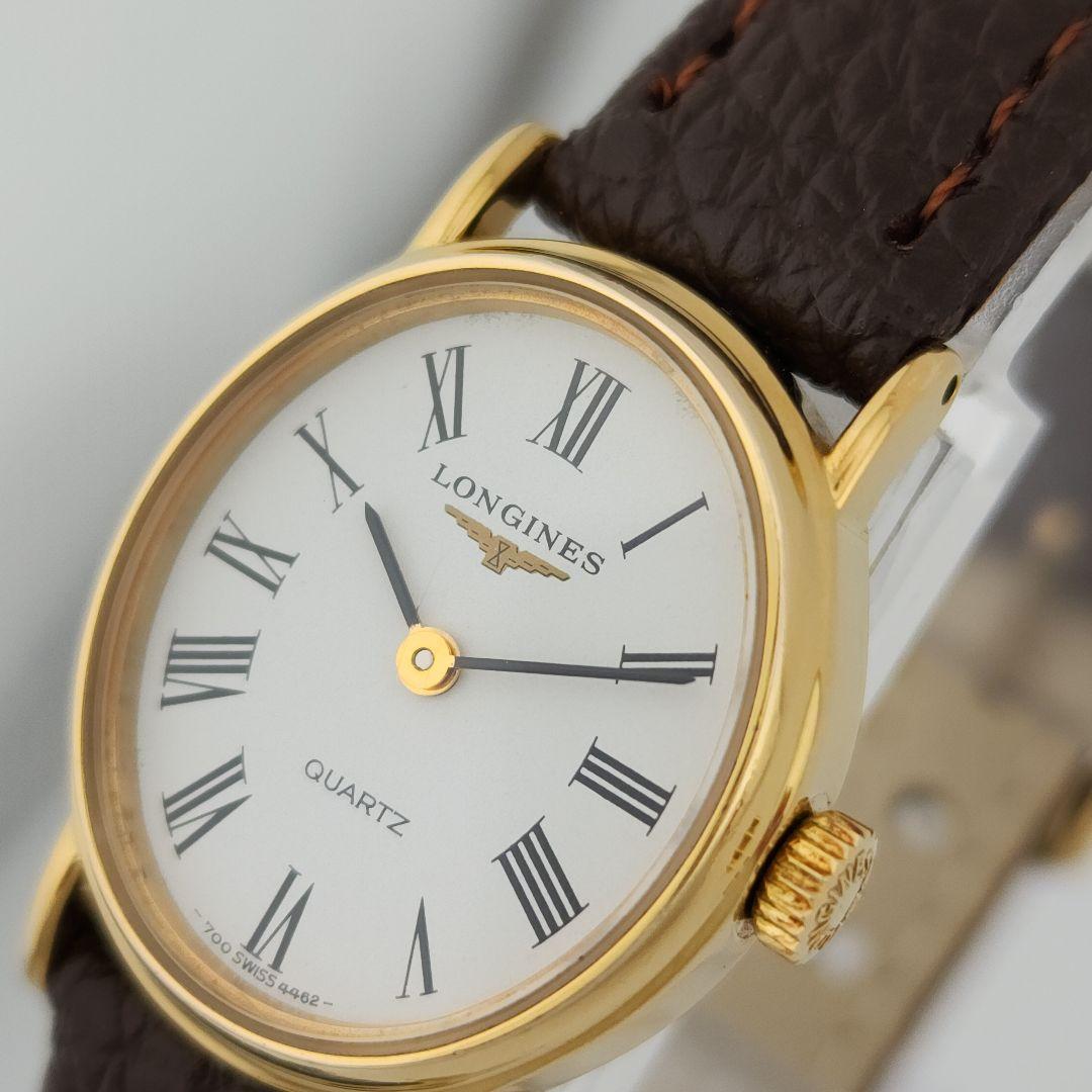 ​【極美品・電池交換済】LONGINES ロンジン 新品ベルト 純正尾錠 稼働品