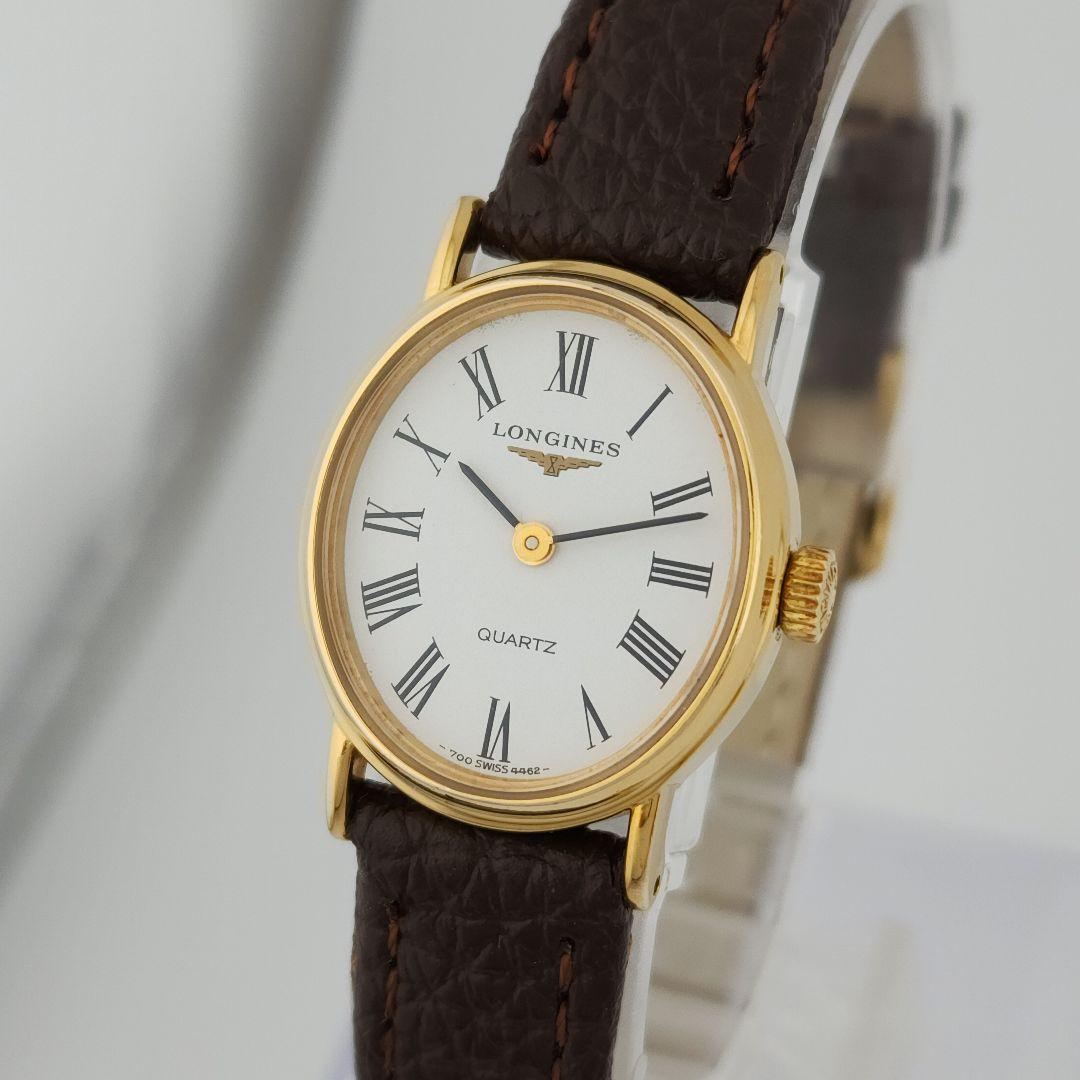 ​【極美品・電池交換済】LONGINES ロンジン 新品ベルト 純正尾錠 稼働品