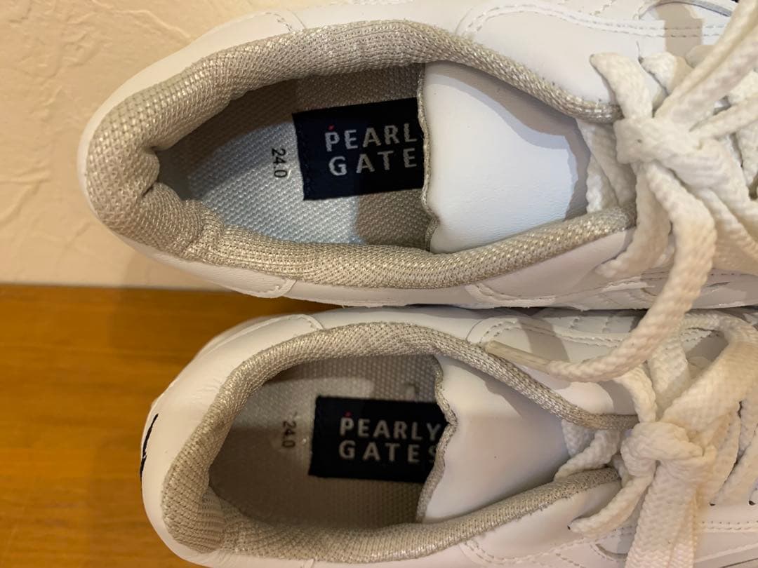 N0928-04★未使用 PEARLY GATES ゴルフシューズ ホワイト