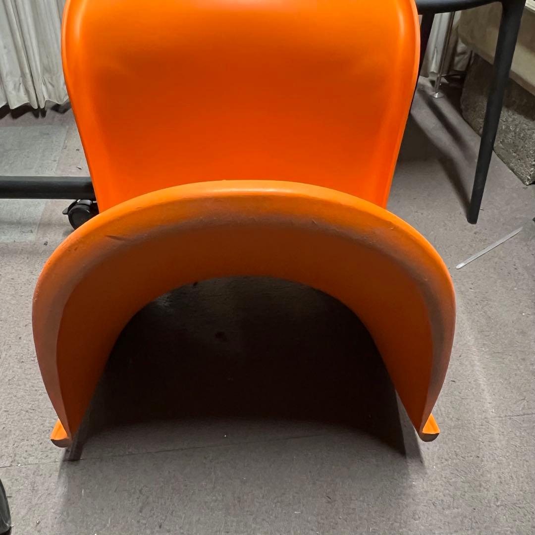 2F【used】②ヴィトラ　パントンチェア　デザイナーズチェア　オレンジ