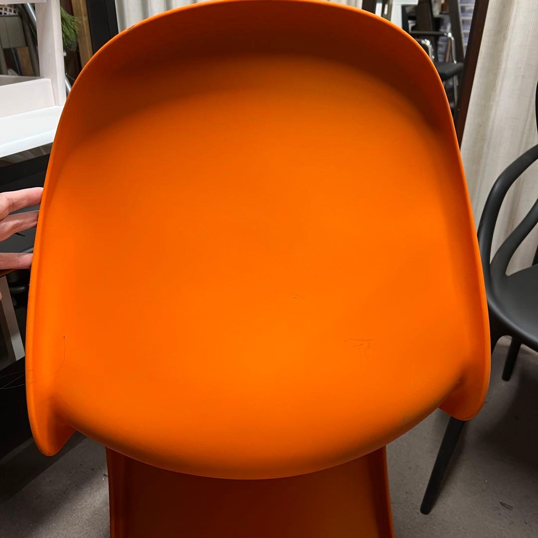 2F【used】②ヴィトラ　パントンチェア　デザイナーズチェア　オレンジ