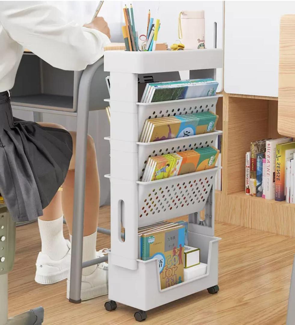 キャスター付き ラック 小物入れ 5層キャスター付き本棚