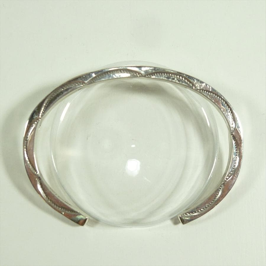 Navajo Elaine Tahe 3面スタンプ ワークバングル Ⅱ