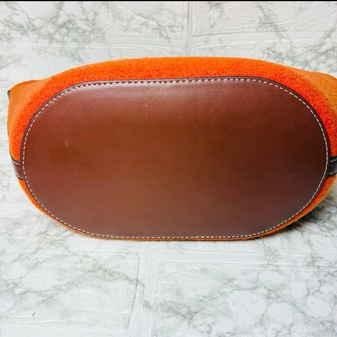 ★ 美品　アニヤハインドマーチ　アイズ　フェルトトートバッグ　ハンド　レザー