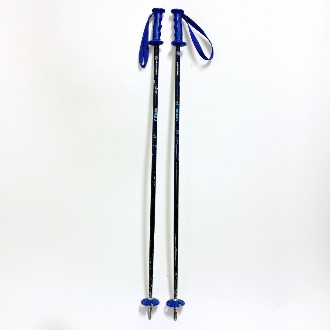 【良品✨送料無料】KAZAMA キッズスキー4点セット 男子 男の子 ブルー