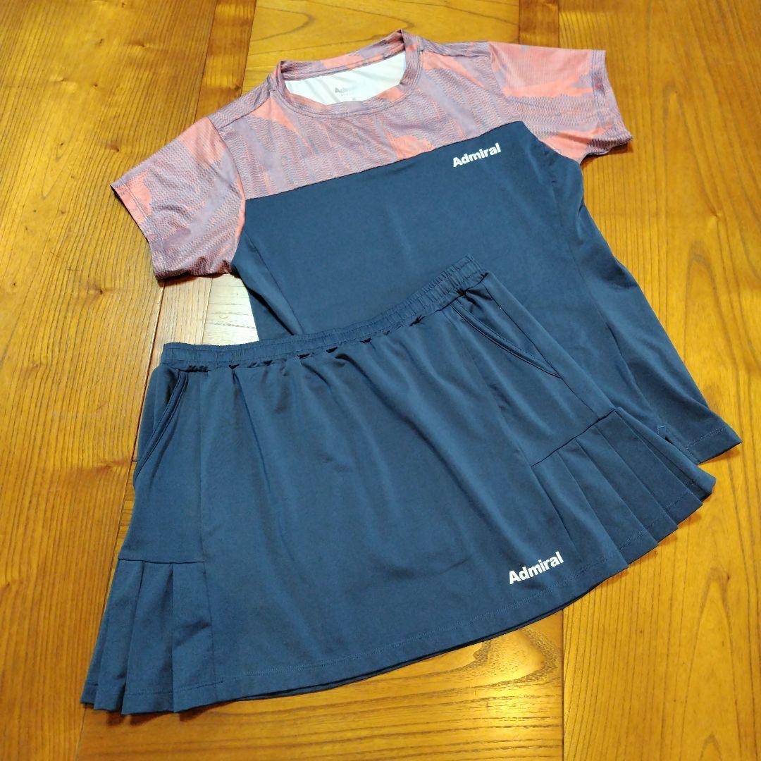Admiral テニスウェア 上下セット　ネイビー/ピンク