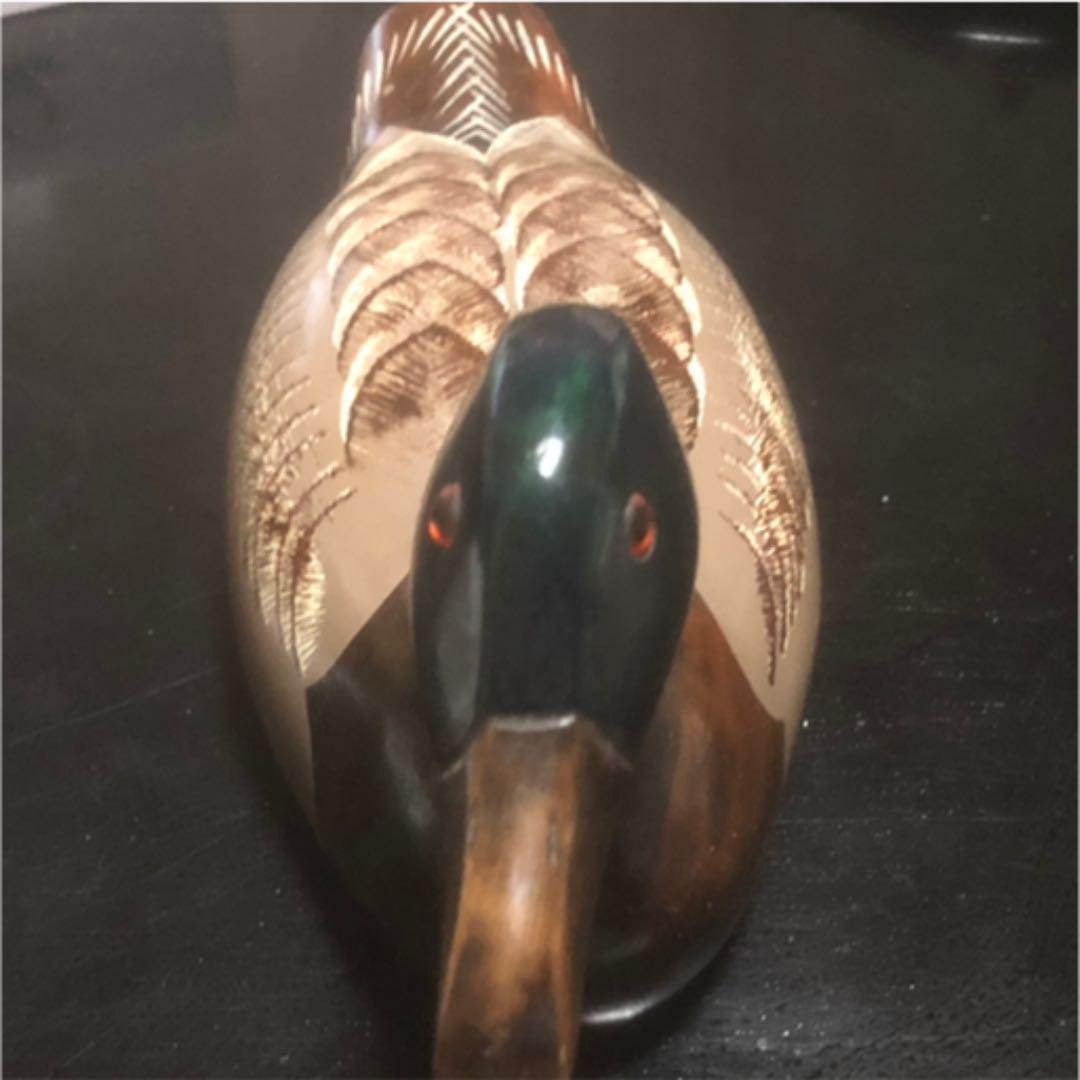 木製品マガモ置物