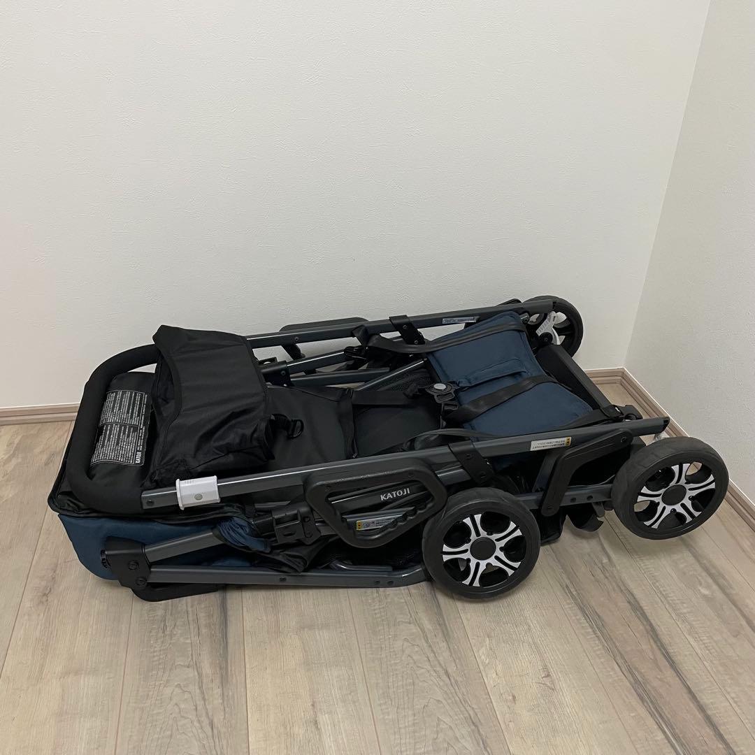 【早い者勝ち✨】カトージ   二人乗りベビーカー　 二人でゴー ネイビー⭐︎