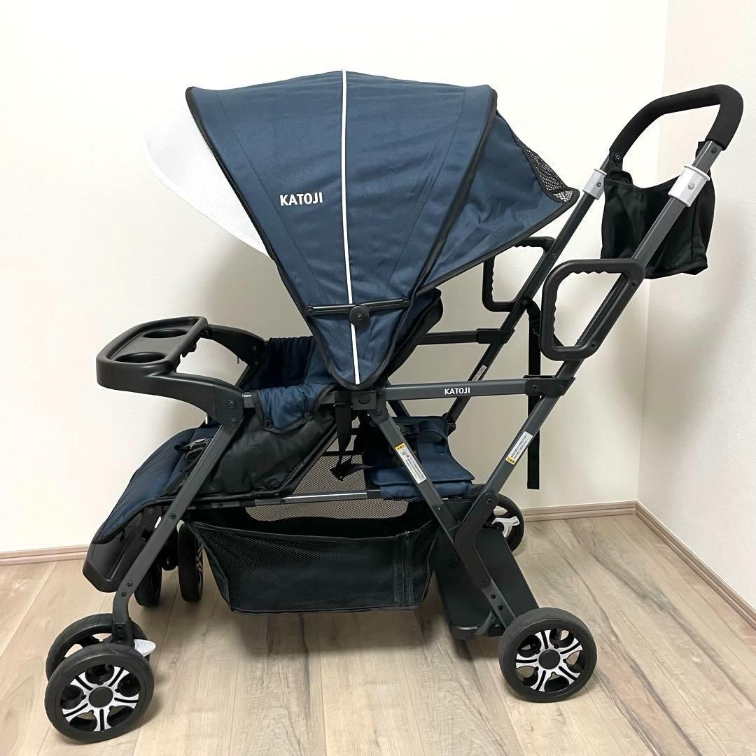 【早い者勝ち✨】カトージ   二人乗りベビーカー　 二人でゴー ネイビー⭐︎