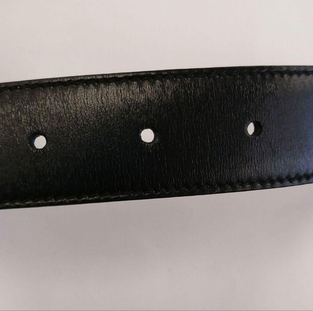 【最終値下！】【未使用・極美品】【オールドグッチ】リバーシブルベルト黒/茶