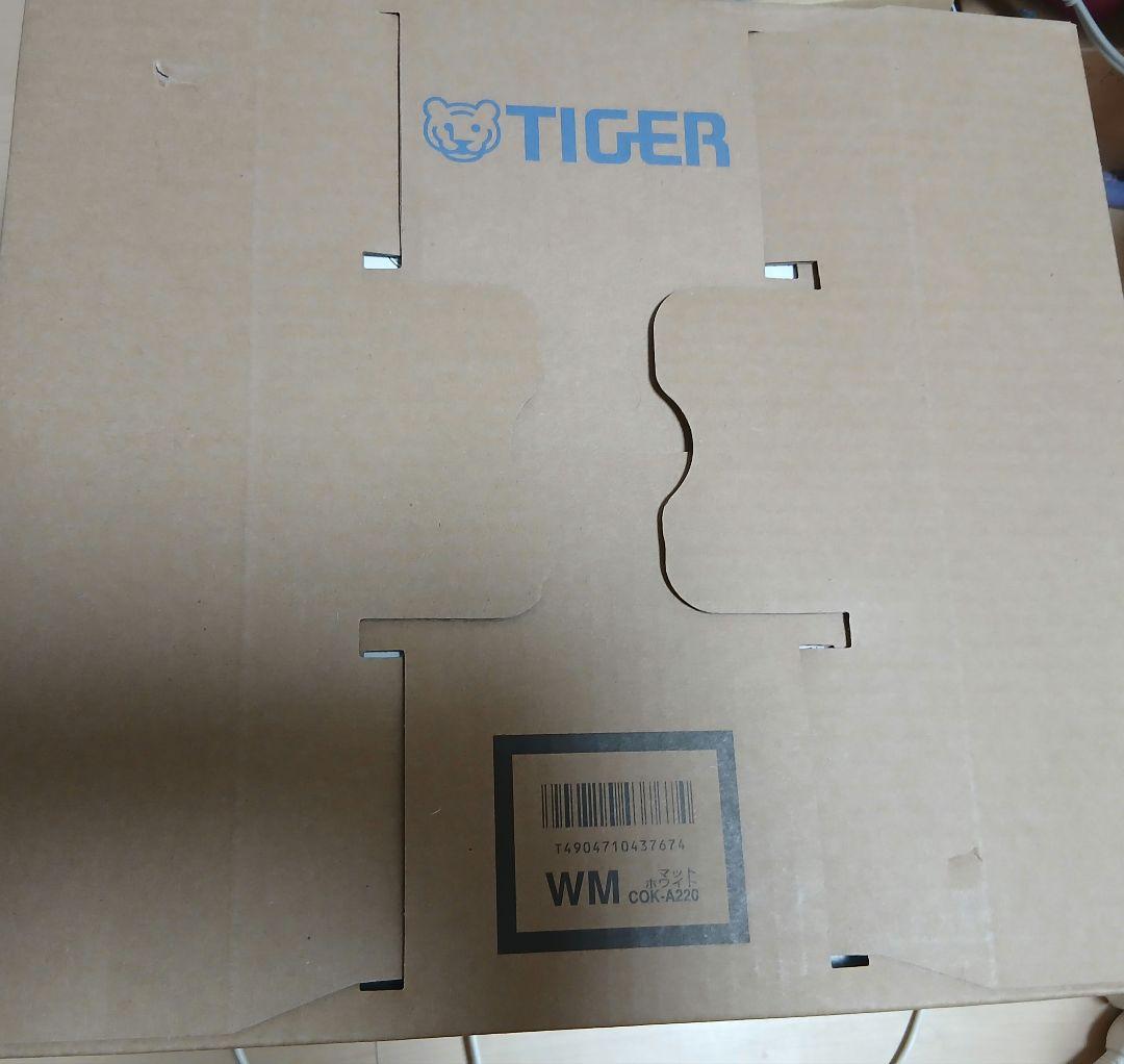 新品未使用タイガーTIGER COK-A220WM マットホワイトレシピブック付