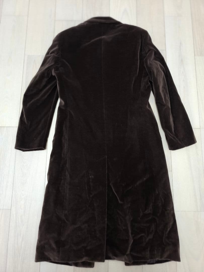 【美品】GIANFRANCO FERRE ロングコート（ベロア） Mサイズ