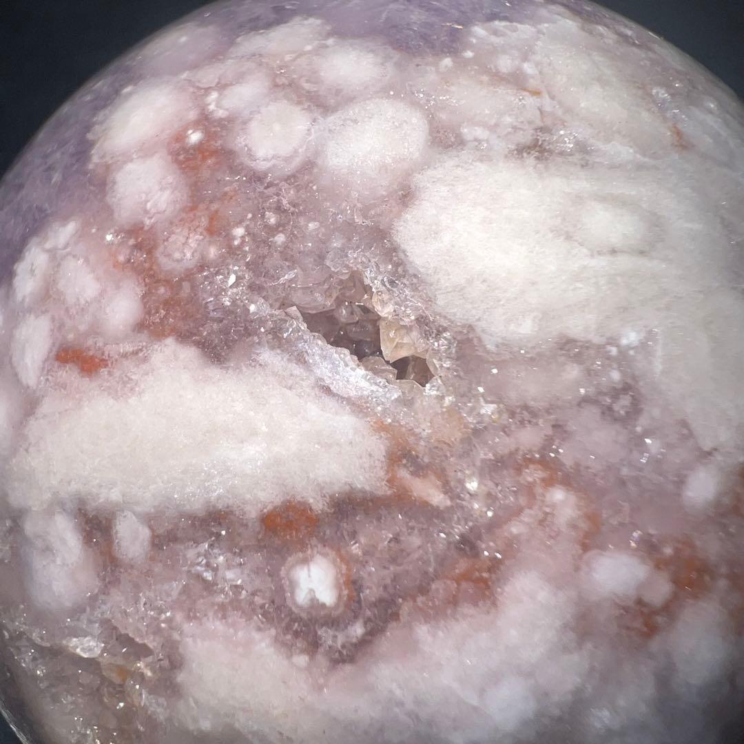 ⑤BIG⭐️ピンクアメジスト⭐️桜瑪瑙⭐️スフィア⭐️フラワーアゲート⭐️花瑪瑙⭐️天然石