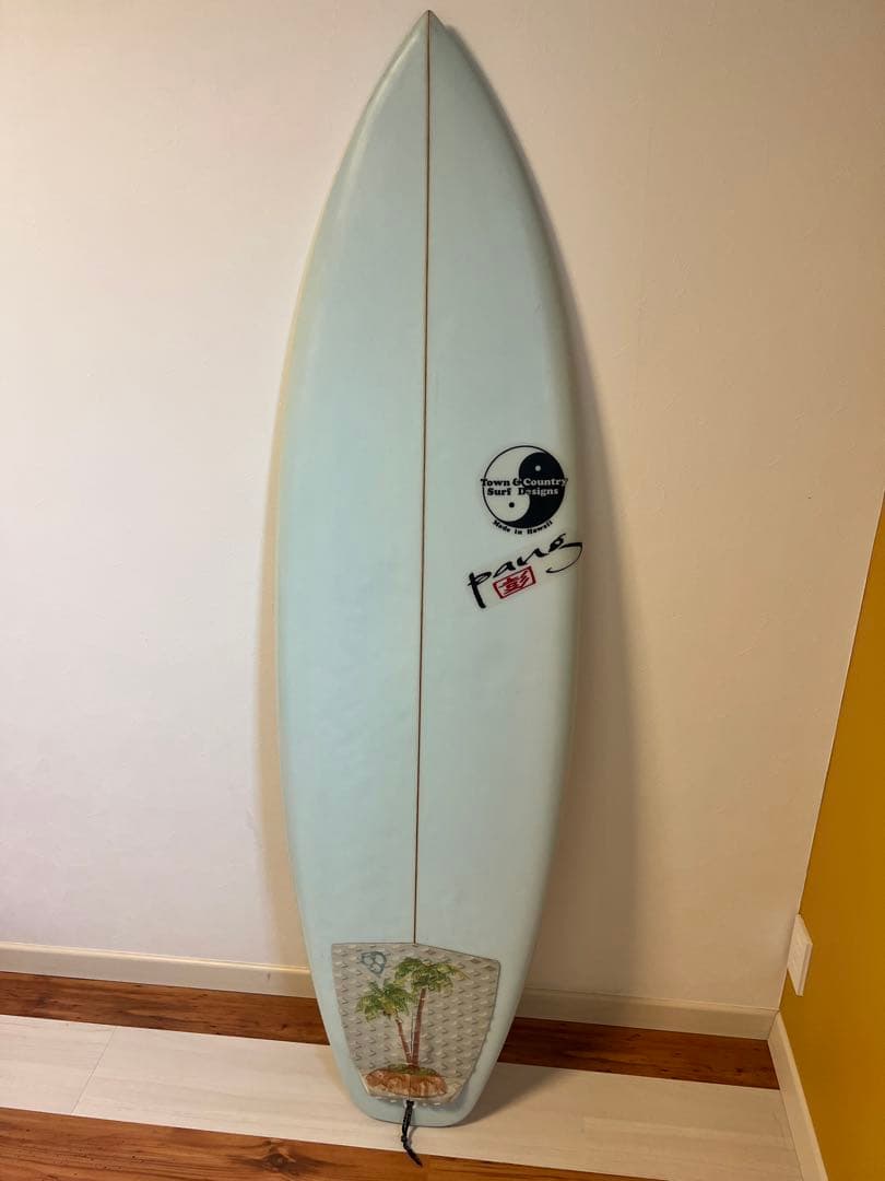 手渡し限定‼︎TOWN&COUNTRY グレンパングサーフボード　フィン付き