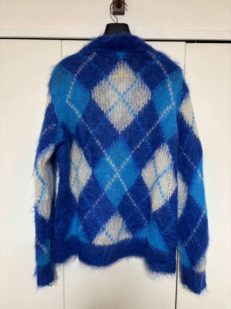 MARNI モヘア カーディガン アーガイル　サイズ44