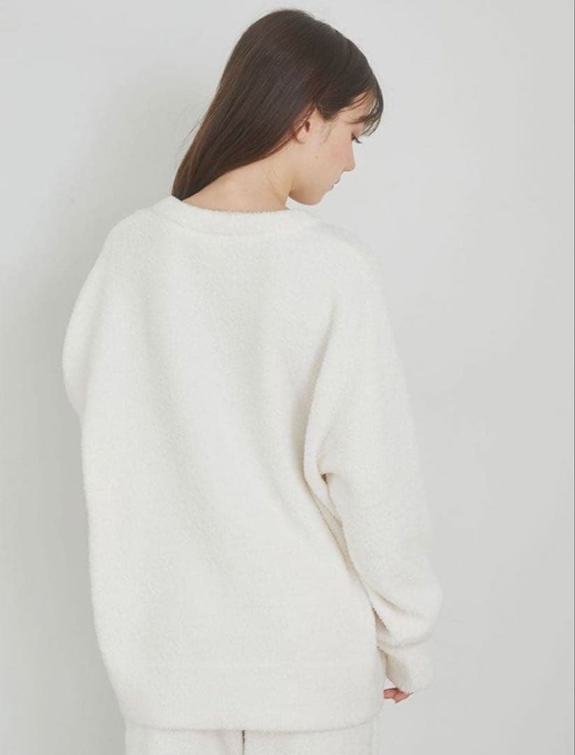 ジェラートピケ ♡ ベビモコ ケーキ柄 ジャガードプルオーバー オフホワイト新品