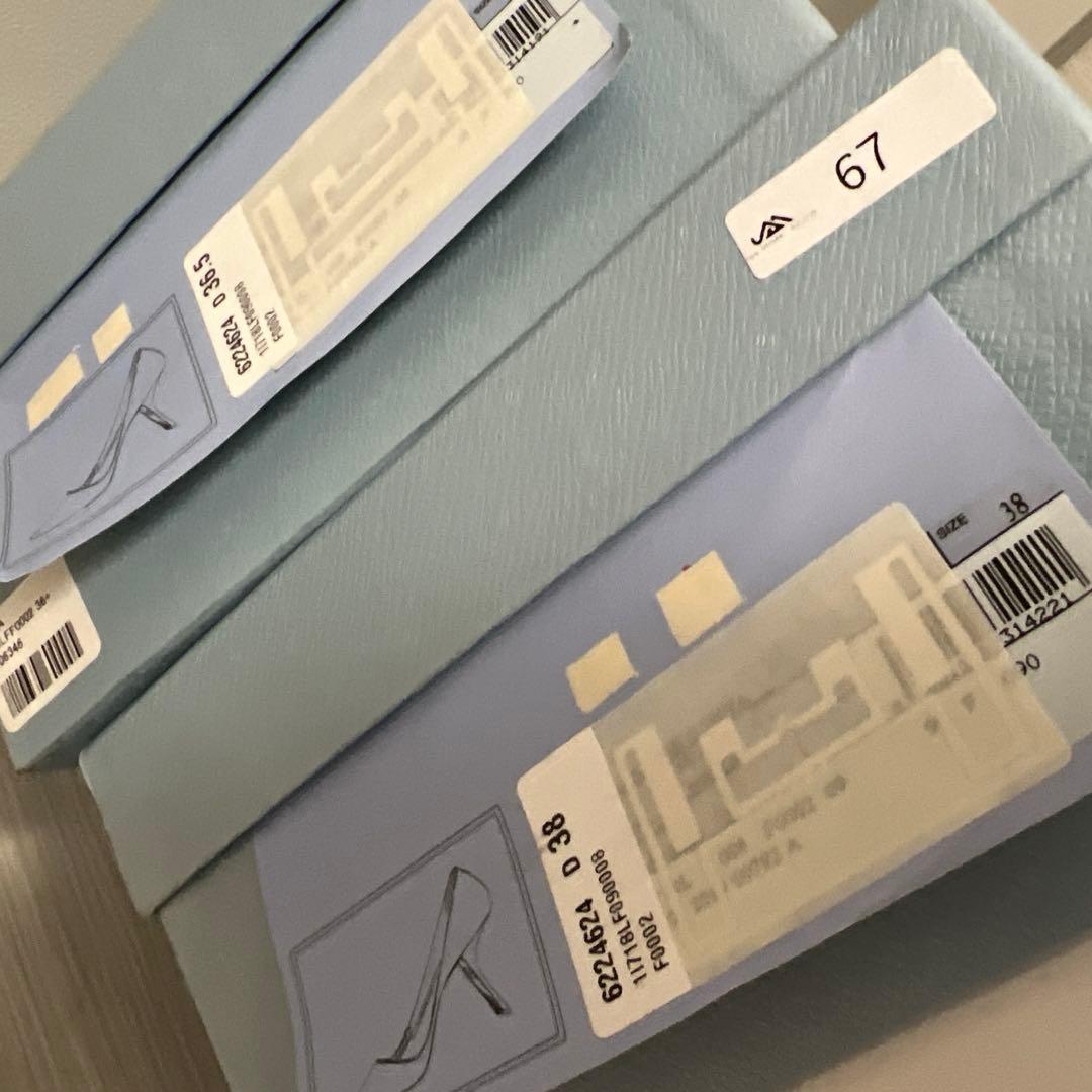 s*n様 PRADA 黒 スエード ハイヒール