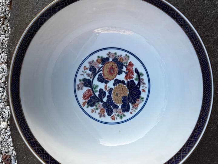 賞美堂　献上古伊万里　大鉢　日肥其泉　昭和年製　美術有田焼