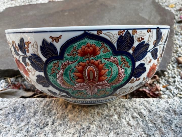 賞美堂　献上古伊万里　大鉢　日肥其泉　昭和年製　美術有田焼