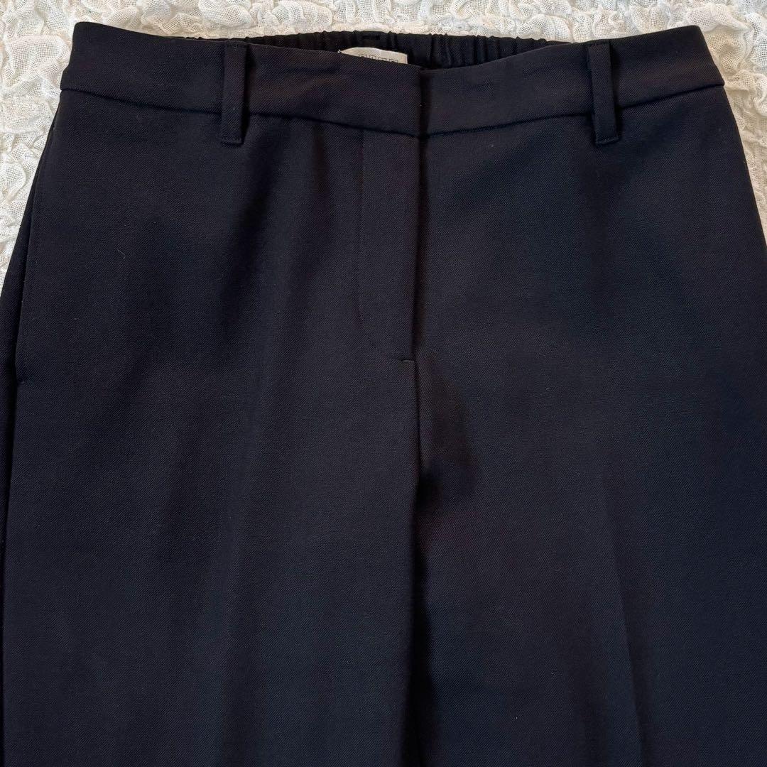 プラステ＊ノーカラージャケット パンツスーツ セットアップ ブラックM L