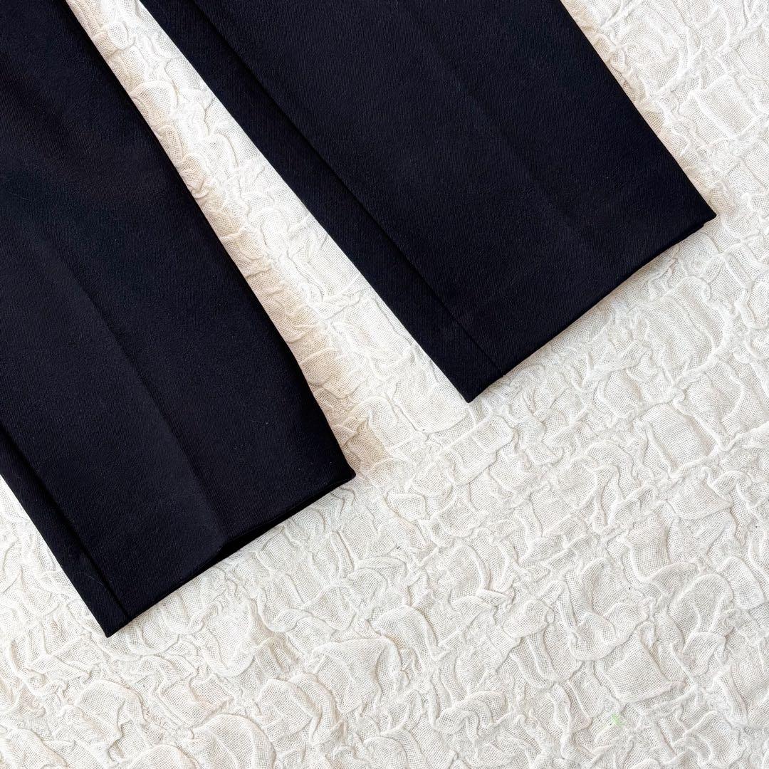 プラステ＊ノーカラージャケット パンツスーツ セットアップ ブラックM L