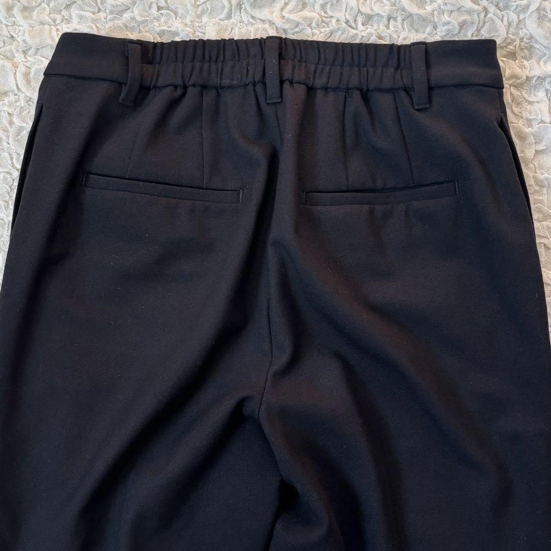 プラステ＊ノーカラージャケット パンツスーツ セットアップ ブラックM L