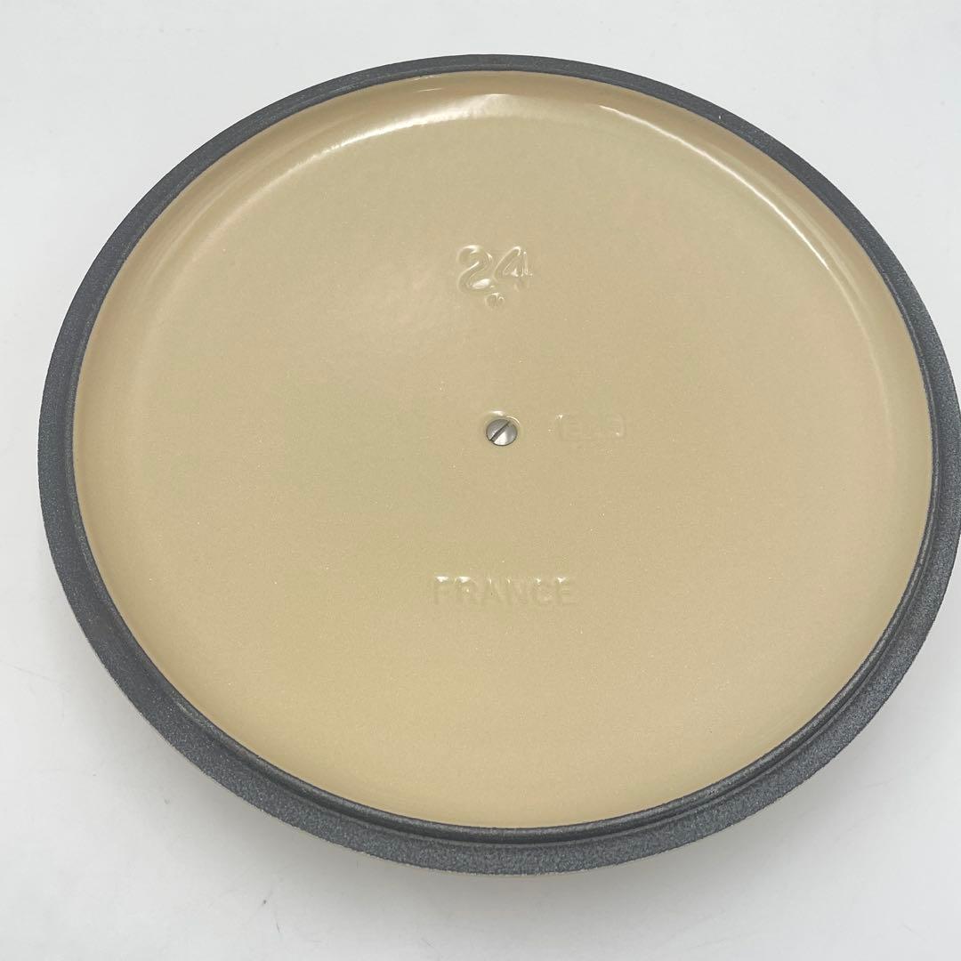 美品　LE CREUSET ジャポネーズ　両手鍋　24cm アイボリー