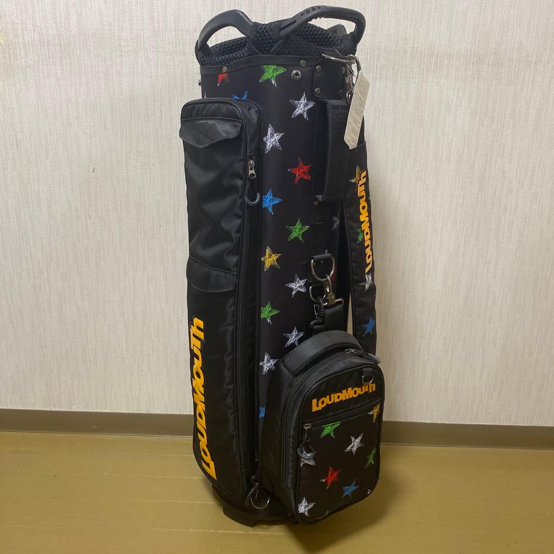 新品未使用！ LOUDMOUTH キャディバッグ ブラック 星柄