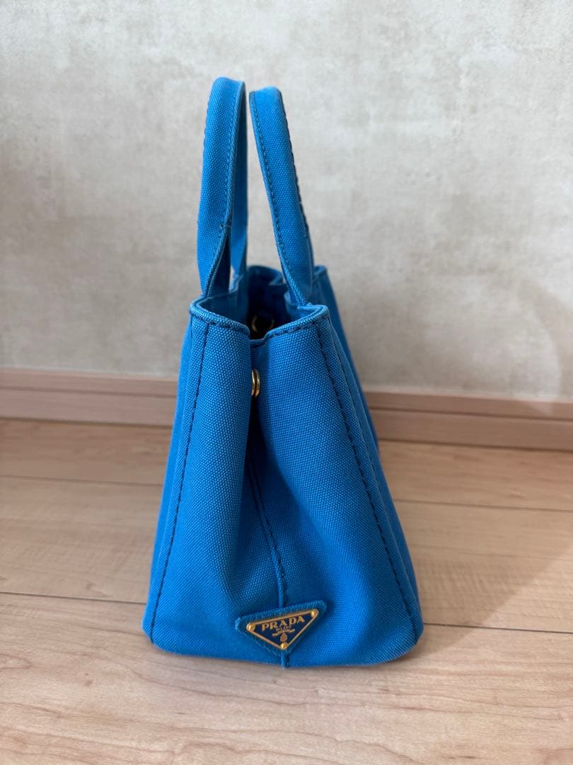 【美品】PRADA カナパ　ブルー