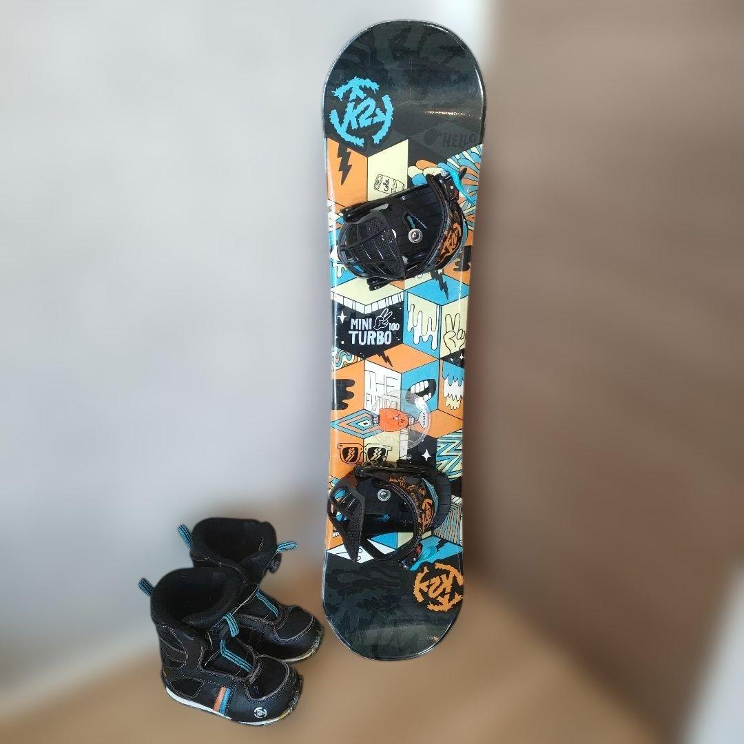 K2 MINI TURBO 100スノーボード ブーツケーツーキッズビンディング