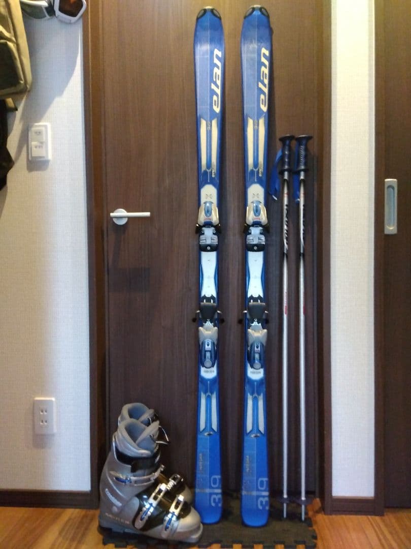 お買い得品❗️ELAN 男女兼用/スキーセット・メンテ・WAX済み✔