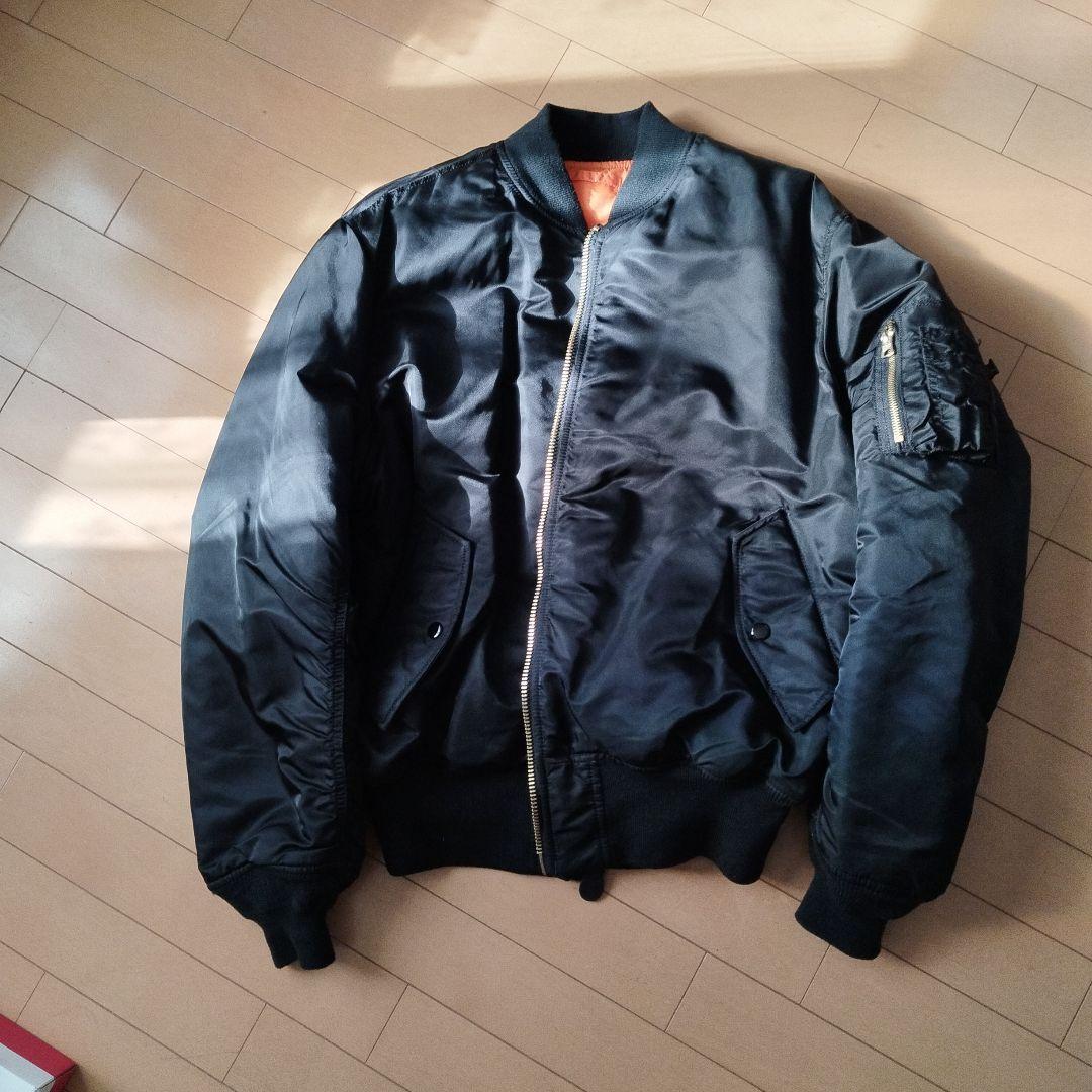 MA-1 フライトジャケット ブラックALPHA社