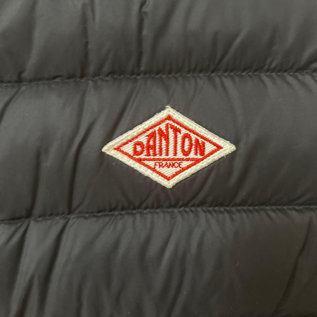 DANTON 黒 ダウンベスト サイズ36
