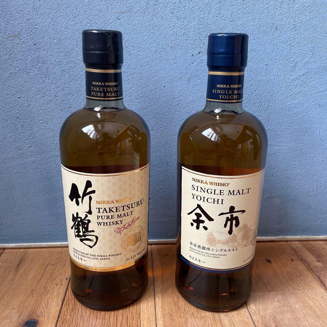 ニッカウイスキー　竹鶴&余市　700ml 2本セット