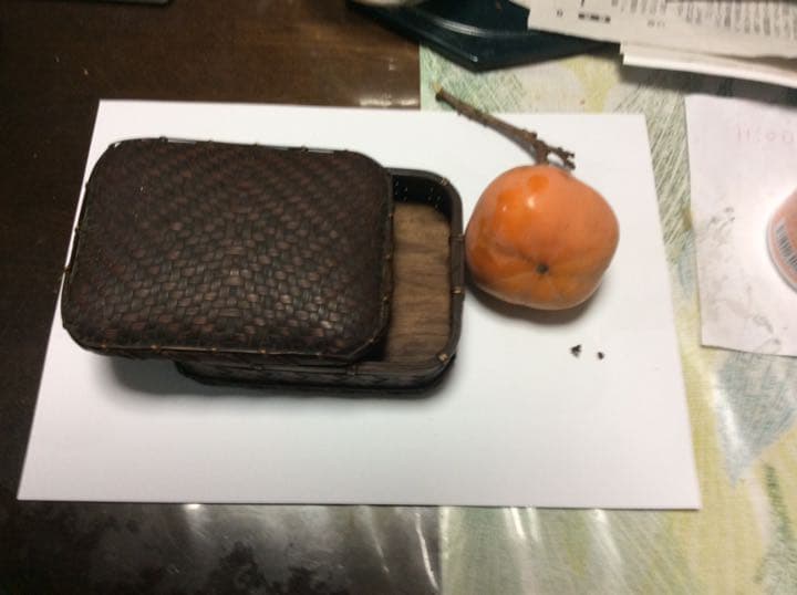 竹細工小物入れ 江戸時代か